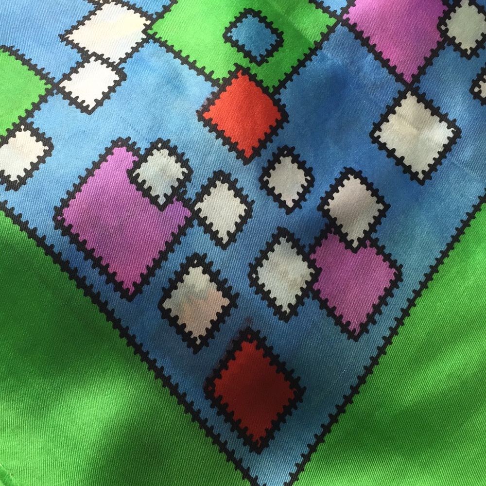 βSoldβ. Vintage 80βs Graphic COLOR BLOCKS Primary Colors - Picture 8 of 8